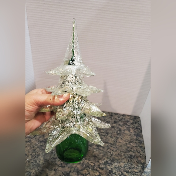 RARE Vintage Formia Murano Glass Christmas Tree Sculpture . - Picture 5 of 9